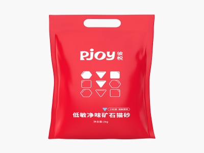 Pjoy彼悦小红袋矿石猫砂2kg*8袋