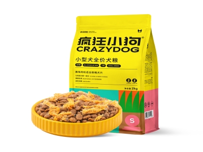 疯狂小狗 肉松系列 小型犬全阶段狗粮 2kg