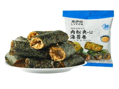 来伊份肉松夹心海苔卷35g*2包