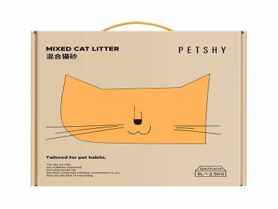 petshy百宠千爱 破碎猫砂 2.5kg 4包