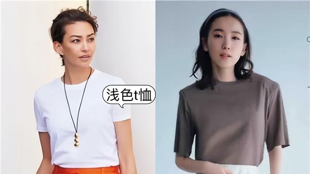 不得不说，这是最适合五六十岁女人的打扮：T恤+烟管裙，谁穿谁美